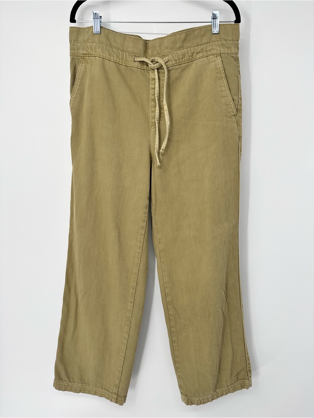Universal Thread High-rise Drawstring Wide-leg Pants in Olive Green Size 2R